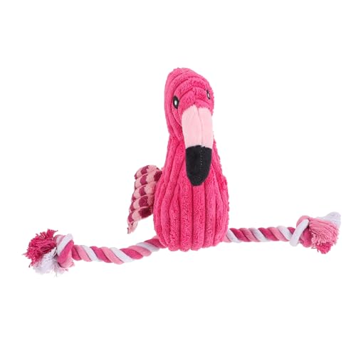 SEWOART 3St Quietschspielzeug für Hunde Flamingo quietschendes Spielzeug Rosa Hundespielzeug quietscht Kauspielzeug interaktives Spielzeug Animal Toys plushbit quietschendes hundespielzeug von SEWOART