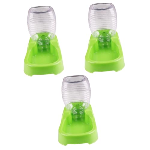 SEWOART 3St Wasserspender für Haustiere pet Water Bowl Dog Water Bowl Glatter Wassernapf Futterspender Trinkbrunnen für Haustiere Haustier-Trinkwerkzeug Wasserspender für Hunde Green von SEWOART