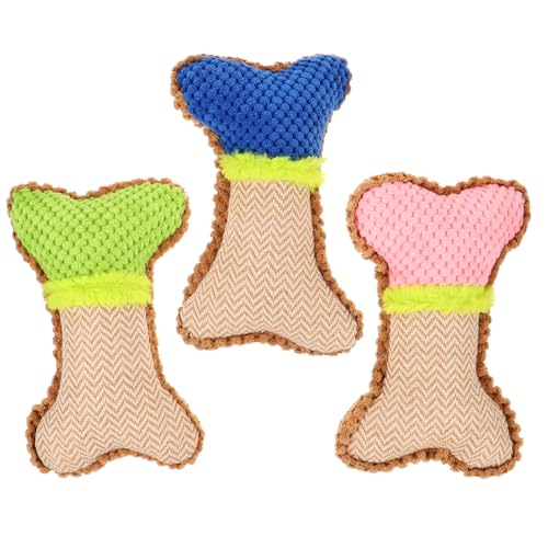 SEWOART 3St Weihnachts-Plüschtier mit Hundegeräusch Plüsch Hundespielzeug knisterndes Hundespielzeug Interactive Dog Toys hundewelpen Spielzeug Plüschtiere Plüschspielzeug für Hunde von SEWOART