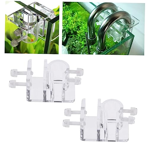 SEWOART 4 Stück Acryl Aquarium Wasserrohr Clips Robuste Wasserschlauchklemmen Für Sicheren Halt Von Aquarienrohren Ideal Für Aquarien Fischbehälter Und Technische Installationen von SEWOART