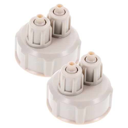 SEWOART 2sets Aquarium Luftverteiler Generator Co2 Flaschenverschluss Zubehör Luftflaschenverschluss Für Aquarium Teile 2 Stücke * 2 von SEWOART