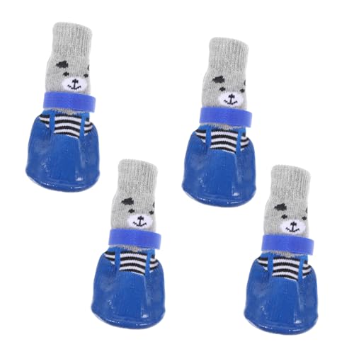 SEWOART Outdoor Pet 4er-Pack Hundesocken Atmungsaktive Baumwolle Leicht Zu Reinigen von SEWOART