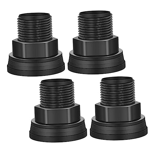 SEWOART 4 Stück Wassertank Transporter Armaturen und Adapter für Gartenschläuche schwenken Tür wasserschlauch Adapter wasseranschluss Aquariumzubehör Aquariengelenk Plastik Black von SEWOART