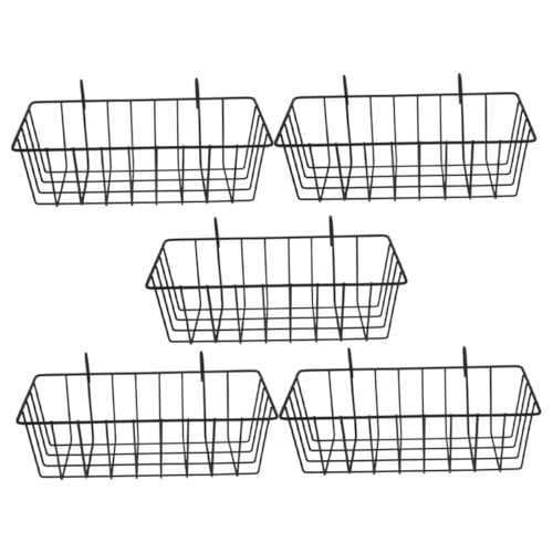 SEWOART Kaninchen-Futtertrog 5-teilig Heu-Futtertrog für Kaninchen Heuhalter aus Metall Futterständer im Käfigstil warten von SEWOART