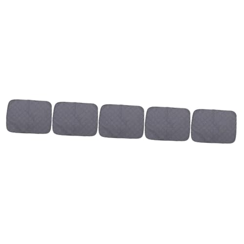 SEWOART 5st wasserdichte Matte Für Haustiere Kaninchenkäfigauskleidung Waschbare Hamstereinstreu Hasenbettwäsche Trainingsunterlage Für Hamster Hundebox Pad Dark Grey Bambusfaser von SEWOART