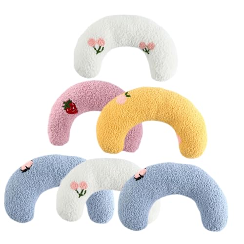 SEWOART 6St Katzen Kissen Katzen-Donut-Bett Kissen für Katze Welpenkissen Kaninchenkissen katzenkissen Katzenkopfkissen Kätzchen beruhigende Produkte Katzenspielzeug für drinnen Polyester von SEWOART