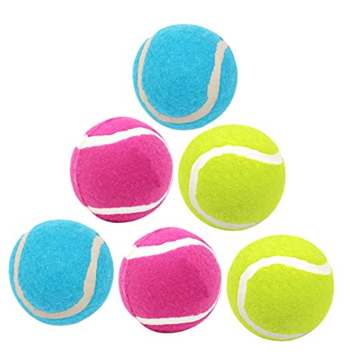 SEWOART 6St Tennisspielzeug für Hunde Tennisbälle für Welpen Hundespielzeug für kleine Hunde Interactive Dog Toys interaktives Spielzeug Spielzeuge Hundebälle für mittelgroße Hunde Gummi von SEWOART