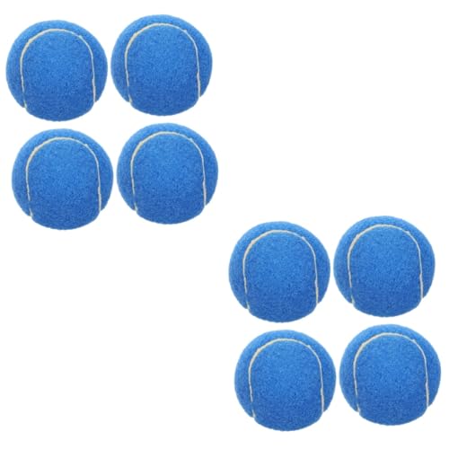 SEWOART 8 STK Haustier-Tennis Übungshund Welpenspielzeug Übungskauer für Haustiere Hundebälle werfen Interactive Dog Toys Dog chew Toy dogball Bälle für Hunde Hundezugspielzeug Gummi Blue von SEWOART