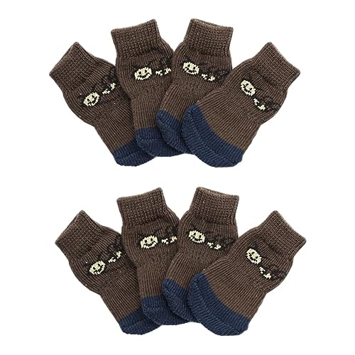 SEWOART 8 STK Hundesocken Atmungsaktive Socken Für Haustiere rutschfeste Katzensocken Baumwollsocken Für Haustiere Hundestiefel Pudelsocken Cartoon-socken Pfotenschutzsocken Für Hunde von SEWOART