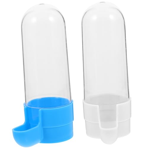 SEWOART 8 STK Vogeltrinker Behälter Für Haustierfutter Vogel Wasser Vogelfütterungshalter Automatische Taubenfütterung Automatische Tränke Käfig Wasserspender Für Hühner Coop PVC Blue von SEWOART