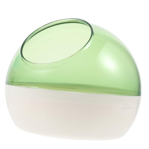 SEWOART Badezimmerzubehör Für Hamster Chinchilla-Badezimmer Hamster Badewanne Hamsterbad Rennmaus Badezimmer Rennmaus-badeschale Kleine Katzentoilette Rennmaus Badesand Plastik Light Green von SEWOART