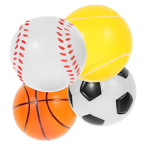 SEWOART Bälle Für Hunde Interaktives Trainingsspielzeug 63mm Bounce Ball Set Basketball Fußball Tennisball Baseball Langlebiges Hundespielzeug Für Hunde Und von SEWOART