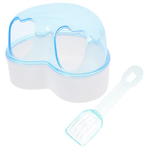 SEWOART Große Transparente Hamster Sandbad Box Hamster Toilette Für Kleintiere Sandbadebehälter Für Meerschweinchen Und Gerbils Inklusive Zufälligem öffel Ideal Für Die Hygiene von SEWOART