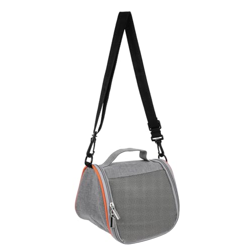 SEWOART Hamster Aus Tasche Tragbare Transportbox Für Haustiere Taschenorganisator Für Unterwegs Hundetasche Koffer Organizer-Taschen Umhängetasche Für Haustiere Grey Oxford-Stoff von SEWOART