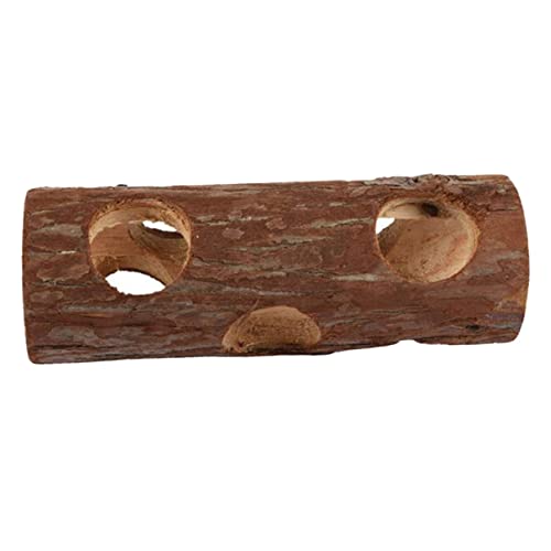 SEWOART Hamster Massivholzpfeife Hamster hamsterspielzeug holzrohr Hamster röhren Versteck Hamsterhaus Kletterleiter Rennmaus Haustierstreu für Kleintiere Produkte für Kleintiere von SEWOART