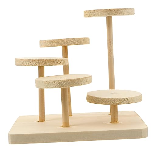 SEWOART Hamster-Spielplatz, Holz-Kleintier-aktivität, Kletterständer, Plattform von SEWOART