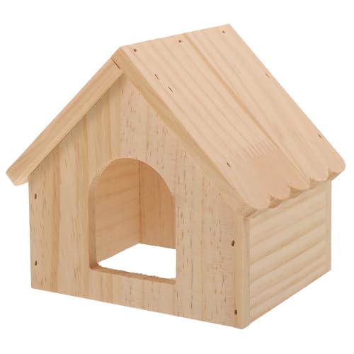 SEWOART Hamsterhaus Aus Holz Gemütliches Schlafversteck Für Rennmäuse Meerschweinchen Und Kaninchen Ideal Für Kleintierkäfige Und Freigehege Natürliches Material Stabil Und von SEWOART