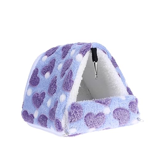 SEWOART Hamsterhausbett Tagesbettbettwäsche Hamster Winternest Hamster Schlafhaus Haustier Warm Meerschweinchen Bett Meerschweinchen Nest Eichhörnchen Spielzeug Hamster Winterbett Violett von SEWOART