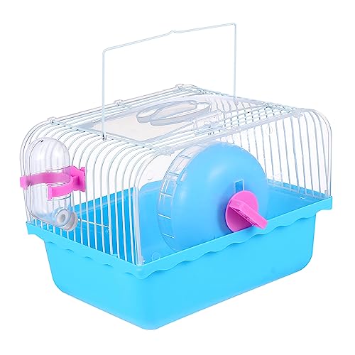 SEWOART Tragbarer Hamsterkäfig Mit Futter Schüssel Transparenter Käfig Für Kleintiere Ideal Als Tragebox Für Hamster Chinchillas Und Andere Haustiere Haustierbedarf von SEWOART