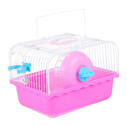 SEWOART Hamsterkäfig Haustier Hamsterhauskäfige Hamster Starterkäfig Hamster Spielzeug Hamsterbälle Vogelleitern Für Nymphensittiche Hamsterspielzeug Hamsternest Hamsterbett Rosy Plastik von SEWOART