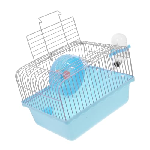 SEWOART Hamsterkäfig Tragbare Transportbox Für Hamster Hamster-reisetransporter Hamster Tragekäfig Auslaufkäfig Für Kleine Haustiere Mäusekäfig Für Hausmäuse Kleintiertransporter Abs Blue von SEWOART