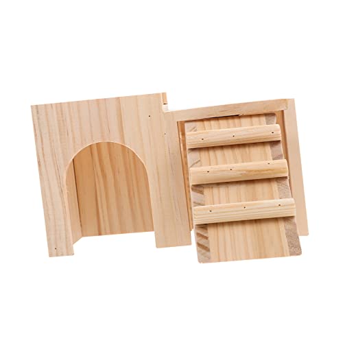 SEWOART Holz Haustier Nest Hamster Hideaway Burg Komfortable Hamster Tiere Käfig Hamster Spielzeug von SEWOART