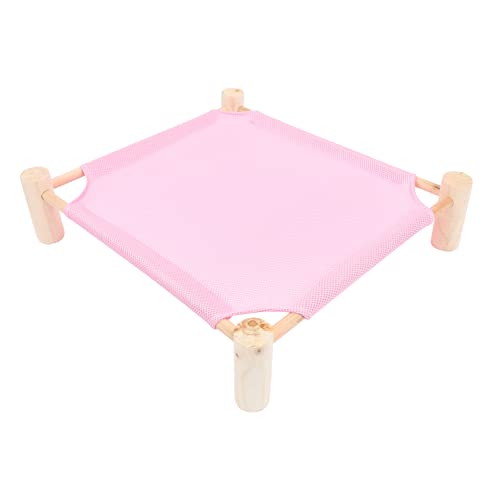 SEWOART Haustier Feldbett Hängematte Outdoor-Kätzchenbett Hamster Hängebett Haustier-Schlafbett erzogen hundebetten feuchtigkeitsfestes Haustiernest Schlafbett für Hamster Textil- Rosa von SEWOART