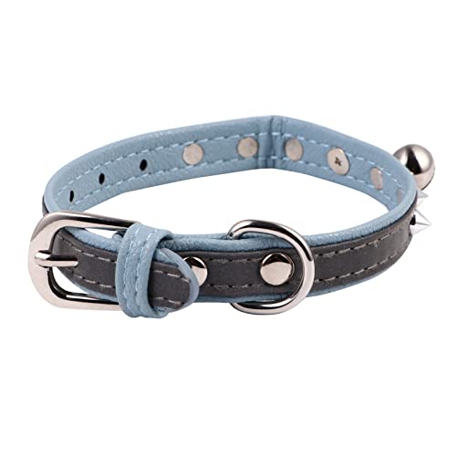 SEWOART Haustier Halsband Hund Kragen mit Fliege Reflektierende Haustier Kragen Kragen Reflektierende Kätzchen Kragen PU Hundehalsband PU Leder Schleife Halsband Reflektierende Dekoration von SEWOART