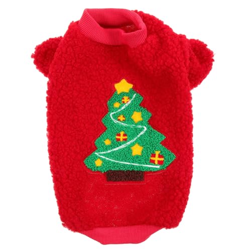 SEWOART Haustier Weihnachtskleid Weihnachtshaustierbekleidung lustige Haustierkleidung Weihnachts hundepullover Dog Christmas Costume warme Hundekleidung Weihnachtskostü für Hunde Vlies von SEWOART