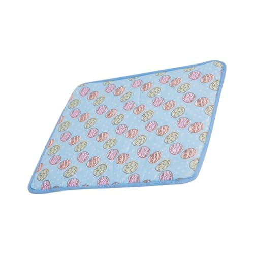 SEWOART Haustier kühle Unterlage haustierbett pet Bed Haustierkühlkissen Hunde Matte Dog mat Hunde Sommerkissen Sommer kühlmatte schlafmatte Kätzchen Liegeunterlage Welpenbett Stoff Blue von SEWOART