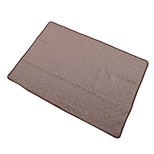 SEWOART Haustiermatte kühlpads kühlkissen hundebetten catsbests Haustierkühlungstechnologie Eisdecke für Hunde Outdoor+Matte Hund kühlmatte Haustier selbstkühlende Matte Stoff Coffee von SEWOART