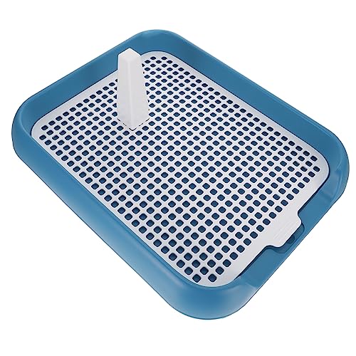 SEWOART Haustiertoilette Pads für Hunde Hündchen Indoor-Hunde-PIPI-Station Gittergewebe Bad hundetoilette für drinnen hundetoiletten hundetöpfchen aus Kunststoff Mesh-Hundetoilette pp Blue von SEWOART