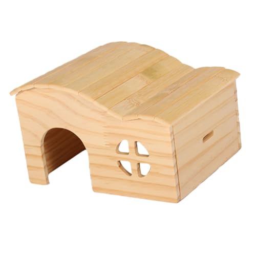 SEWOART Holz Hamster Lebensraum Mit Versteck Für Meerschweinchen Stabiler Nagerkäfig Aus Natürlichem Material Ideal Für Hamster Und äuse Inkl Rattenspielzeug Und Futternapf Für von SEWOART