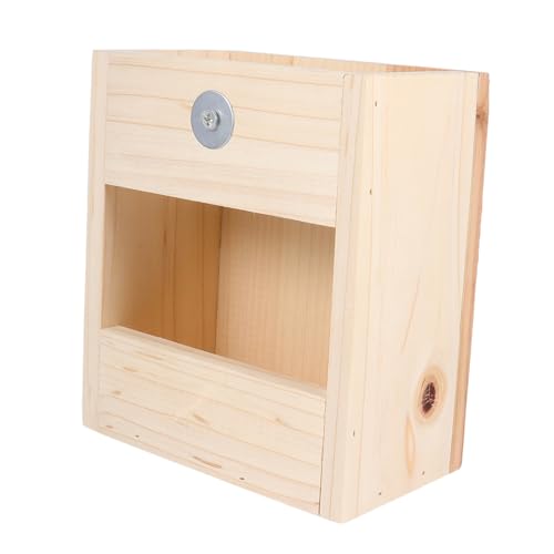 SEWOART Holz Heu Feeder Für Kaninchen Und Kleintiere Robuste Futterstation Aus Holz Für Heu Und Gras Hängemanger Für Artgerechte Fütterung Für Meerschweinchen Und Andere von SEWOART