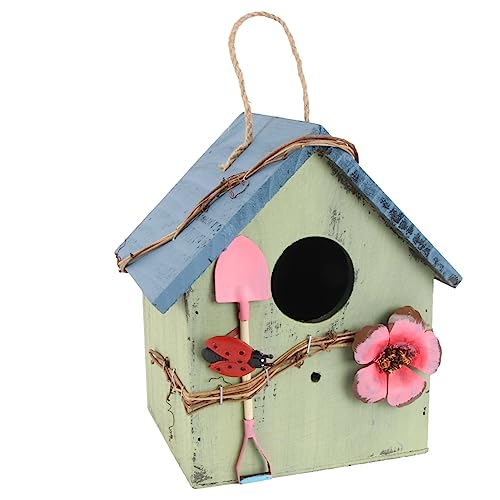 SEWOART Vogelhaus Für Den Garten Hängendes Vogel Nest Outdoor Deko Für Balkon Und Terrasse Naturbelassene Gartenornament Ideal Für Vögel Und Tierliebhaber von SEWOART