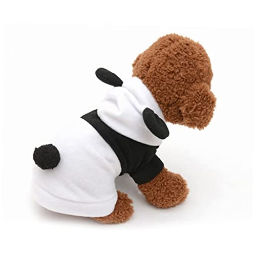 SEWOART Hundekostü Panda Hundekleidung Für Herbst Und Winter Coole Kapuzenjacke Für Mittelgroße Hunde Bequemes Und Warmes Outfit Für Haustiere Größe von SEWOART