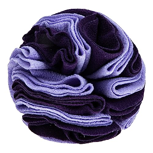 SEWOART Hundeschnüffelball Kauspielzeug Hundespielzeug Für Kleine Hunde Hundefutterball Snackball Für Hunde Ballspielzeug Für Hunde Kleines Hundespielzeug Haustier Polarfleece Lavender von SEWOART