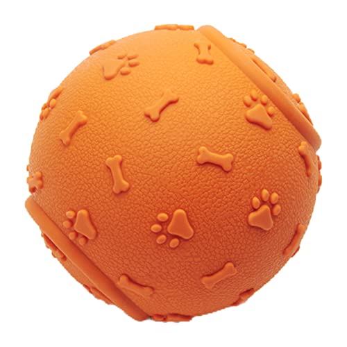 SEWOART Kauspielzeug für Hunde Beißspielzeug für Hunde Hundespielzeug aus Gummi Spielzeuge Hundezähne sauberes Spielzeug Quietschendes Welpenspielzeug singen Ball von SEWOART