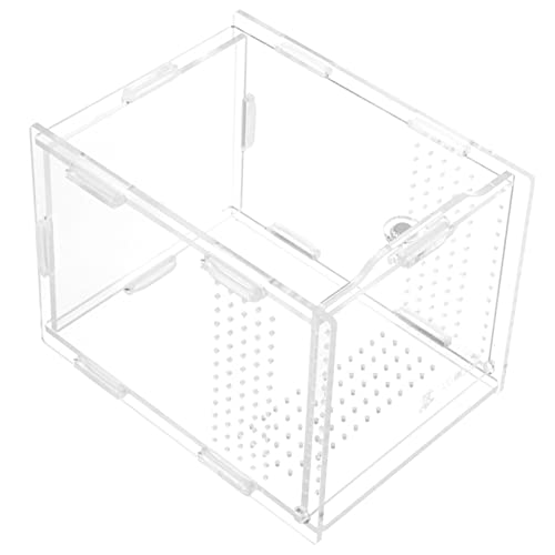 SEWOART Klare Züchterfälle Landschaftsspinnenhauscontainer Reptil Frosch Terrarium Terrarienbehälter Klares Spinnenterrarium Fälle Von Haustierzüchtern Spinnengehege Klarer Behälter Acryl von SEWOART