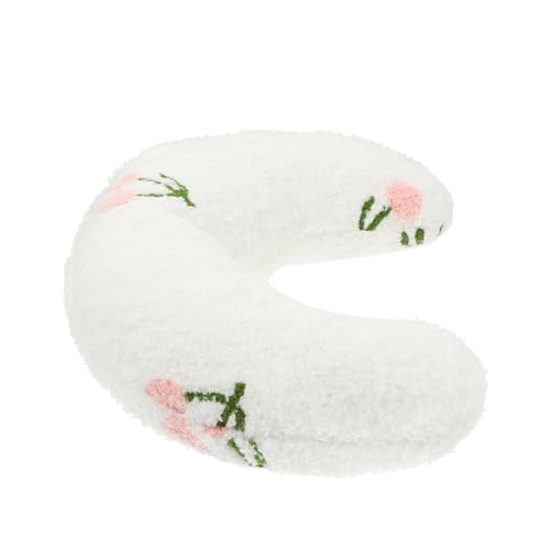 SEWOART Kopfkissen Cute Pillow haustierbett Sleeping mat Schlafkissen petbett reisekissen Kinder Erholungshalsband für Katzen Autokissen Nickerchenkissen für Haustiere Plüschkissen Weiß von SEWOART