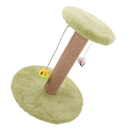 SEWOART Kratzbaum Für Katzen Aus Sisal Süßer Katzenkratzer Aktivitätsturm Für Kätzchen Entzückender Kratzbaum Kleiner Katzenkratzbaum Entzückender Katzenkratzbaum Light Green Massivholz von SEWOART