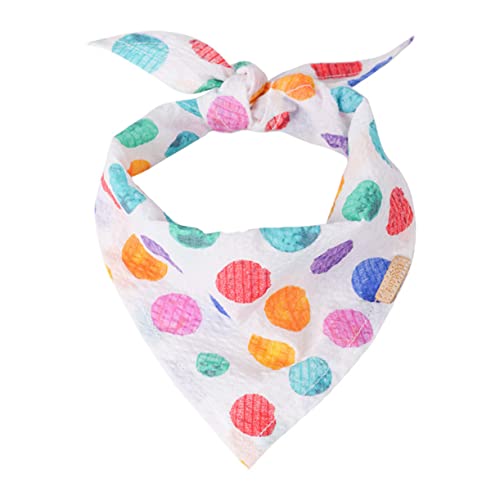 SEWOART Lätzchen Kuscheltier süß Lovely Pets Dog Bandana Umstandskleidung Katzen-Taschentuch Sparschweinstecker oder -stopfen Dekoration für Haustierpartys Haustier-Bandana Baumwolle Weiß von SEWOART