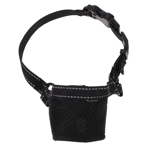 SEWOART Maulkorb Für Hunde Gegen Bellen Hund Maulkörbe Für Hunde Aus Mesh Maulkörbe Pflegen Hundemaulkorb Schnauze Hundewindeln Hund Im Freien Hündchen Hundemaul Ärmel Black Polyester von SEWOART