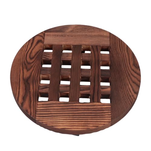 SEWOART Mobiler Torus Pflanzenständer Aus Holz Tisch Topflappen Für Den Außenbereich Eck Großes Geländer Sockel Mehrere Terrassenregale Regale Anzuchtstation Stütze Luftbraun SEWOART Mobiler Torus Pflanzenständer Aus Holz Tisch Topflappen Für Den Außenbereich Eck Großes Geländer Sockel Mehrere Terrassenregale Regale Anzuchtstation Stütze Luftbraun von SEWOART
