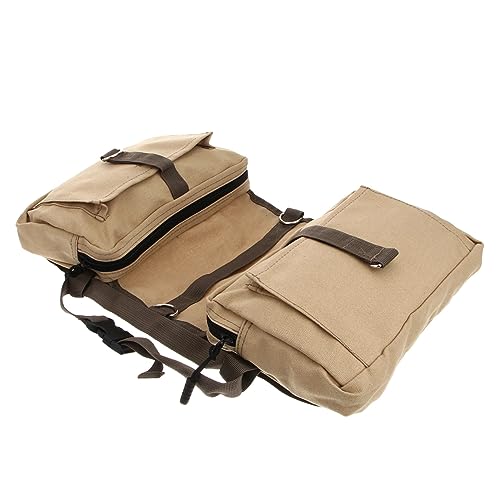 SEWOART Pack Hunderucksäcke Wandergeschirr für Hunde Satteltasche Hundegeschirr für Rucksack Hunderucksack hundetüten kotbeutel hundekotbeutel Dogs Toys wanderrucksäcke Leinentasche Khaki von SEWOART