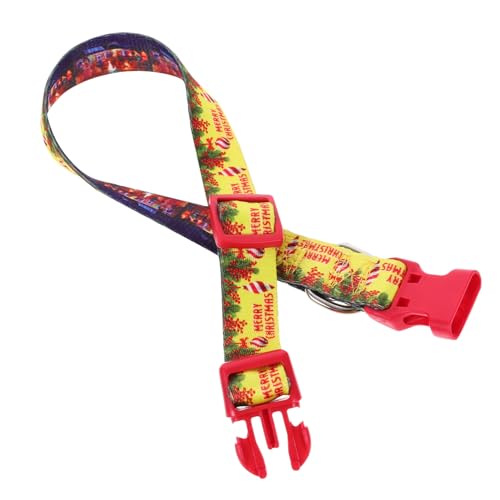 SEWOART Santa Hundehalsband süßes Hundehalsband Weihnachten Haustierhalsband Weihnachten hundehalsband Hunde weihnachtshalsband Haustier Hundehalsband Dickes Hundehalsband Polyester von SEWOART