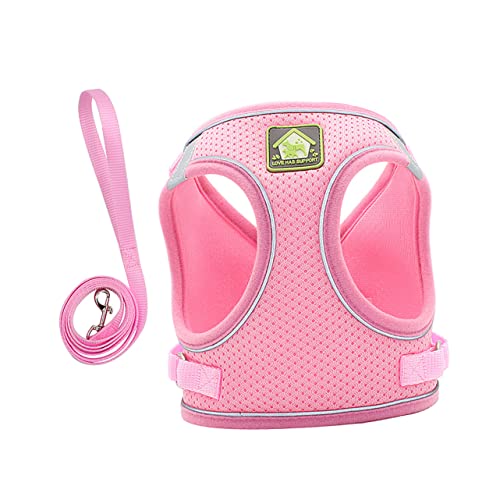 SEWOART Satz Weste für Haustiere Straps Haustier Geschirr Weste Brustgurt Spielgeflügel liefert Welpe Hundeleine hundepflege hundegeschir Hundewestengeschirr Brustgurt für Haustiere Rosa von SEWOART