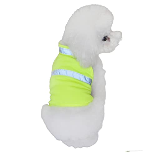 SEWOART Sicherheitsweste Für Hunde Hundekleidung Fluoreszierende Hundeweste Sicherheitsweste Für Hunde Reflektierende Hundejacke Welpenkleidung Haustiergeschirr Für Mittelgroße von SEWOART