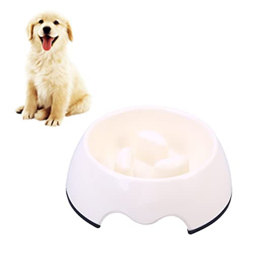 SEWOART Slow Feeder für Haustiere Slow-Food-Bowl Futternapf für Hunde und Katzen Futternäpfe für Haustiere Katzen- und Hundefutter pet Bowl Hunde kotbeutel Futterautomat für Haustiere Weiß von SEWOART