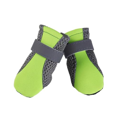 SEWOART Stiefel Für Hunde -Slip-hundeschuhe Schuhe Für Hunde Sechsfarbige Schuhe Kleine Hundeschuhe Haustier-hundeschuhe Hundeschuhe Mit Schnappverschluss Sporthundeschuhe Green von SEWOART